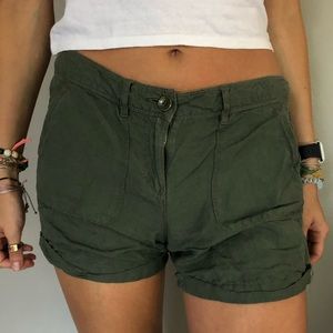 Loft Green Cargo Shorts